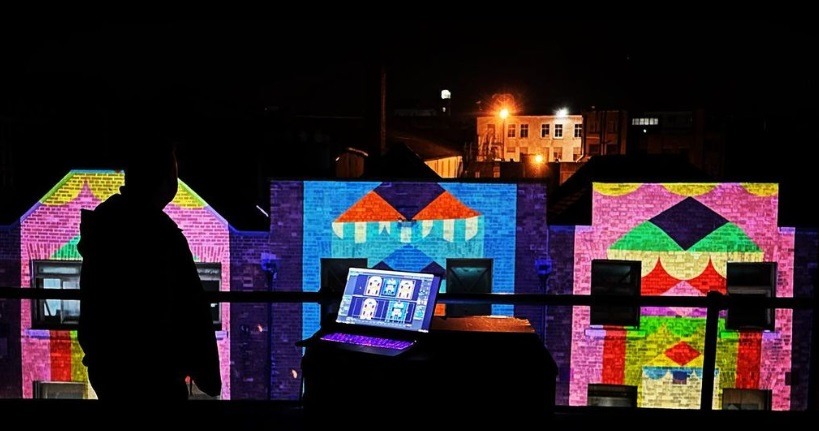 Visual Projection at buiding