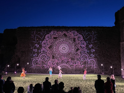 projection on wall