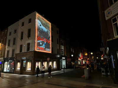 projection on building side